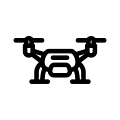 drone icon or logo isolated sign symbol vector illustration - high quality black style vector icons
