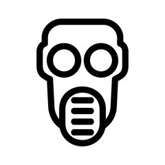 gas mask icon or logo isolated sign symbol vector illustration - high quality black style vector icons
