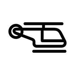 helicopter icon or logo isolated sign symbol vector illustration - high-quality black style vector icons
