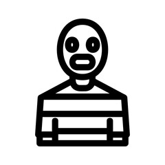 prisoner icon or logo isolated sign symbol vector illustration - high quality black style vector icons
