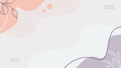 simple aesthetic floral background pastel color