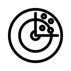 radar icon or logo isolated sign symbol vector illustration - high-quality black style vector icons
