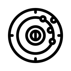 radar icon or logo isolated sign symbol vector illustration - high-quality black style vector icons
