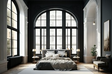 Modern master bedroom in luxury style