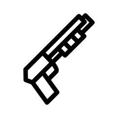 shotgun icon or logo isolated sign symbol vector illustration - high quality black style vector icons

