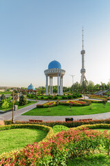 Scenic rotunda at the Memorial Shakhidlar Hotirasi complex