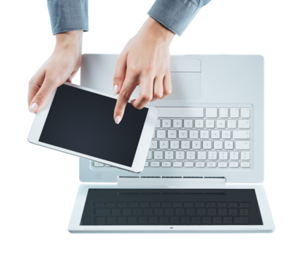 Woman using a digital tablet