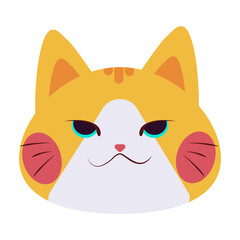 Cute Cat Face 06