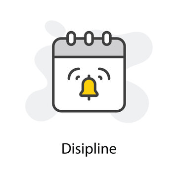 Discipline icon design stock illustration