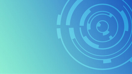 two dimensional illustration abstract futuristic electronic circle circuit technology background concept