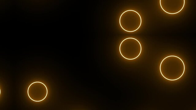 Abstract background with glowing circle pattern, space stars effect