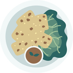 Food Dish Icon Illustration