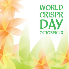 World CRISPR Day . Design suitable for greeting card poster and banner
