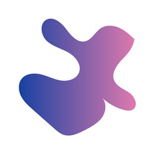 Futuristic Abstract Shapes Gradient Decor 