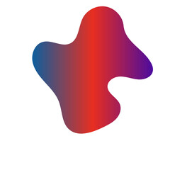 Futuristic Abstract Shapes Gradient Decor 