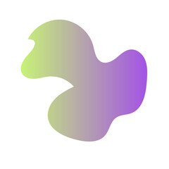 Futuristic Abstract Shapes Gradient Decor 