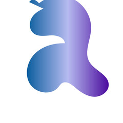 Futuristic Abstract Shapes Gradient Decor 