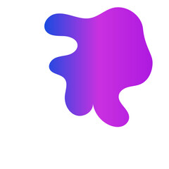 Futuristic Abstract Shapes Gradient Decor 