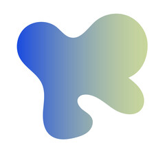 Futuristic Abstract Shapes Gradient Decor 