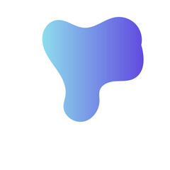 Futuristic Abstract Shapes Gradient Decor 