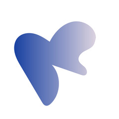 Futuristic Abstract Shapes Gradient Decor 