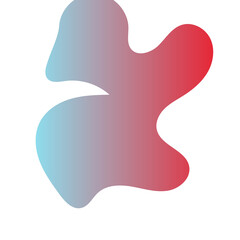 Futuristic Abstract Shapes Gradient Decor 