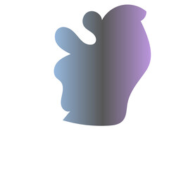 Futuristic Abstract Shapes Gradient Decor 