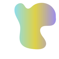 Futuristic Abstract Shapes Gradient Decor 
