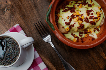 Desayuno al aire libre.