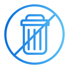 zero waste gradient icon