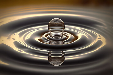 Droplet water ripple soften blur