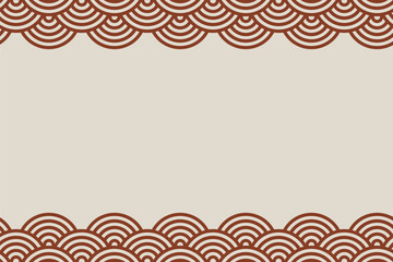 日本風イラスト背景☆青海波・麻の葉模様☆ベクター素材