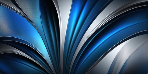 Abstrakter Satin Hintergrund in Blau für Drucksachen und Internet Design, ai generativ