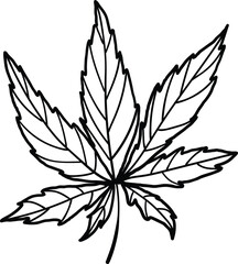 Linear wildflower drawing. Hand drawn illustration. This art is perfect for invitation cards, spring and summer decor, greeting cards, posters, scrapbooking, print, etc.