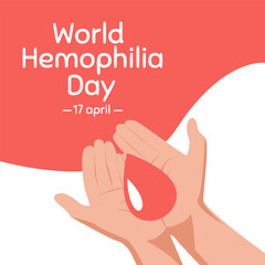 World Hemophilia Day Vector Illustration. Suitable for greeting card, poster and banner.
