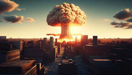 A Nuclear Blast Rocks the Urban Landscape