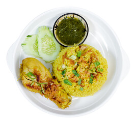 Chicken Biryani  isolated