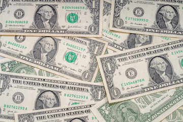 Money concept,Money and banknotes of many currencies.