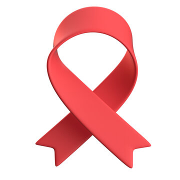 red ribbon for aids cancer
