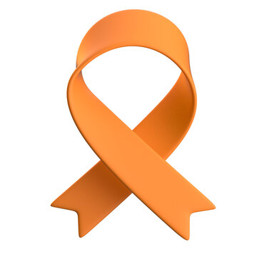 orange ribbon for leukemia cancer
