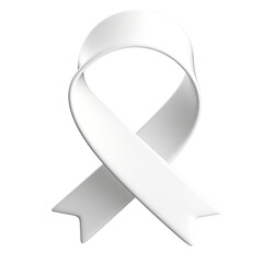 white ribbon for lung cancer
