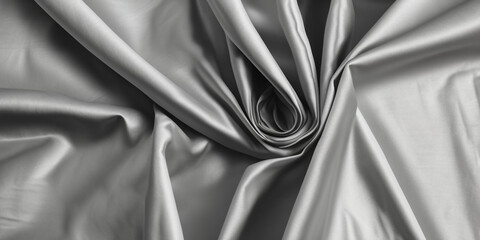 A gray sheet with a white sheet that has a pattern of wrinkles create with generative ai