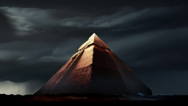 The great pyramid as a power conduit in the night
