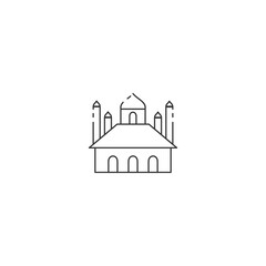 Fototapeta premium Muslim Building Icon Concept Isolated