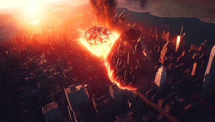 Catastrophic Impact - Asteroid Devastates City