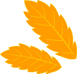 Naklejka premium Leaf Illustration Element