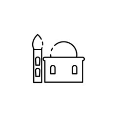 Muslim Building Icon Concept Isolated