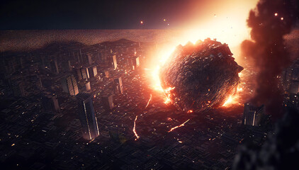 Catastrophic Impact - Asteroid Devastates City