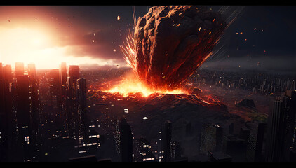 Catastrophic Impact - Asteroid Devastates City