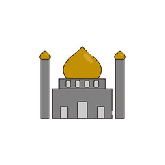 Muslim Building Icon Concept Isolated